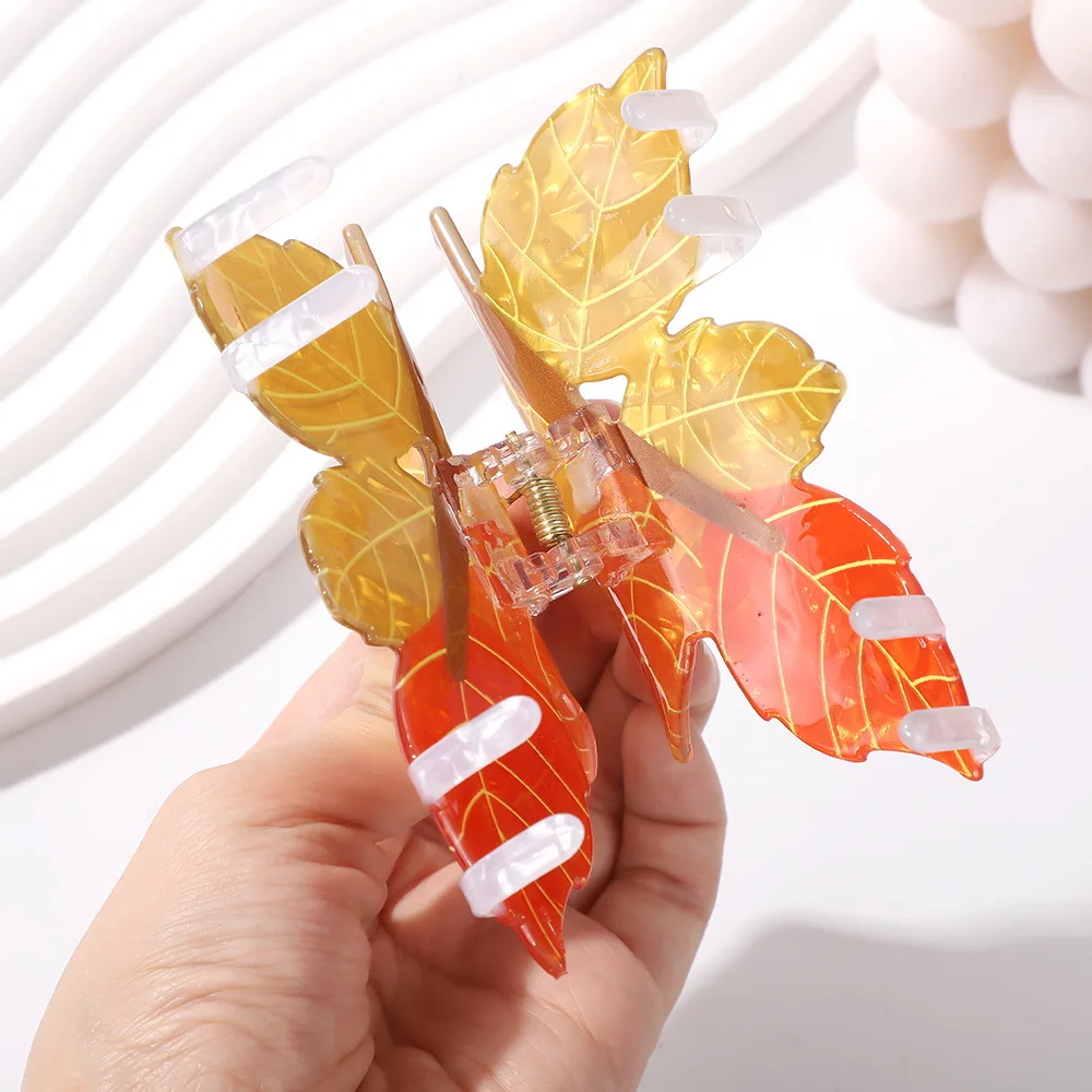 1pc nuovo fermaglio per capelli con ceppo di albero a foglia, moda personalizzata, clip BB, accessori per capelli con nuvola geometrica, artiglio per capelli