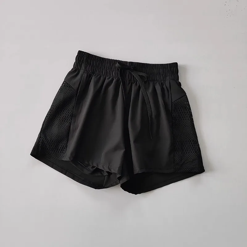 Sommer-Yoga-Shorts, Lässige Laufshorts für Damen, Jogging-Fitness-Gym 2-in-1-Workout-Shorts, Schnell Trocknende Atmungsaktive Sportshorts – Detail 8