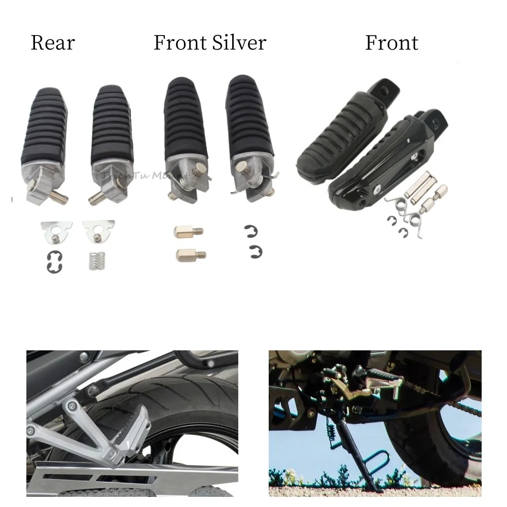 Motorcycle Accessories Passenger Foot Control Foot Pegs Rear Pedal Front Footrest For Suzuki GSX650F 2008-2012 GSX 1400 i B-King