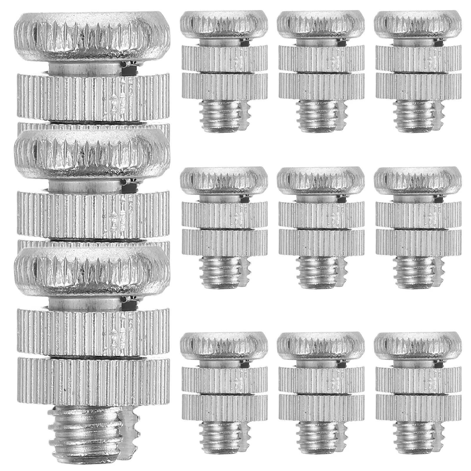 12 PCS Electronic Fence Accessories Rope Connector Repair Open Child Fastener Aluminum Alloy Spinner Turntable
