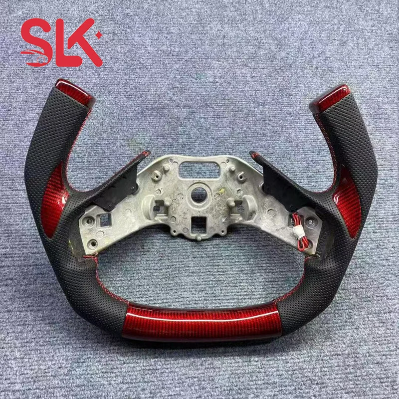 For Chevrolet Corvette C8 Carbon Fiber Sports Steering Wheel Modification