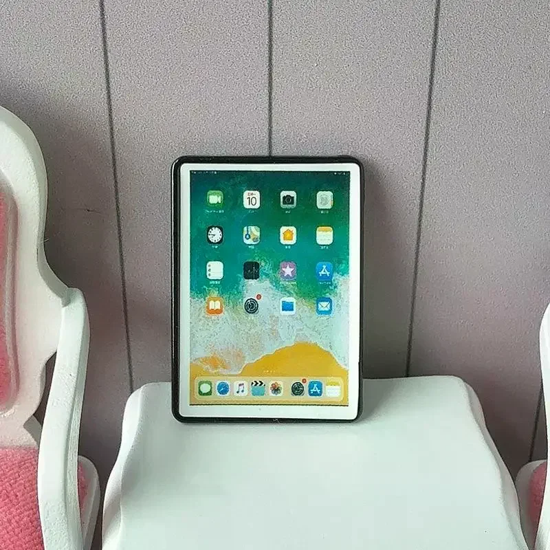 1 pezzo decorazione scena casa delle bambole giocattolo 1:12 casa delle bambole in miniatura tablet mini computer portatile modello accessori fai da te