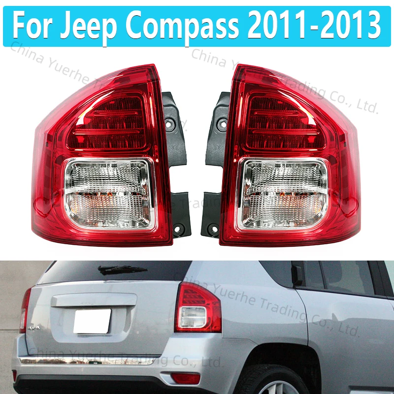 

For Jeep Compass 2011 2012 2013 LED Tail light Rear Bumper Light Tail Stop Brake Lamp Turn Signal Warning 5182543AC 5182542AC
