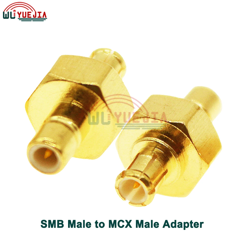 SMB to MCX RF Adapter SMB Male Plug to MCX Female Jack or MCX Male to SMB Female RF Coax Connector 50ohm Straight Gold Plated