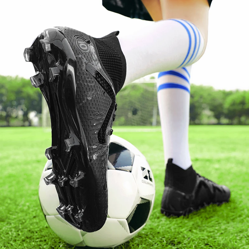 Männer Fußballs chuhe profession elle Unisex Knöchel Fußballs chuhe Stollen Gras Training Match rutsch feste weiche Fußball Turnschuhe neu