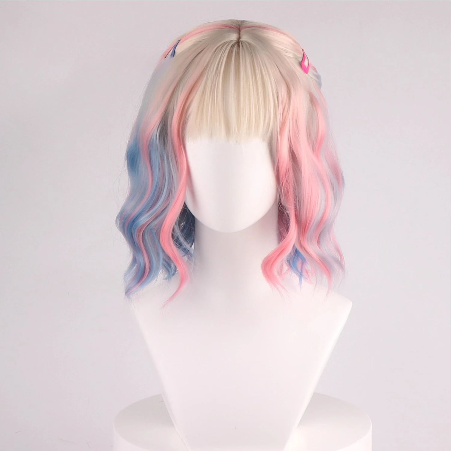 إنيد سنكلير شعر مستعار تأثيري الأربعاء2 بالذئب فتاة اثنين من لهجة التدرج اللون الشعر