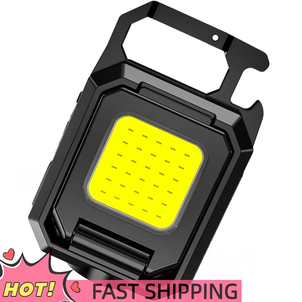 

XPE Keychain Light 1000LM COB LED Pocket Flashlight 800mAh Type-C USB Rechargeable IPX4 Waterproof for Outdoor Camping Hiking