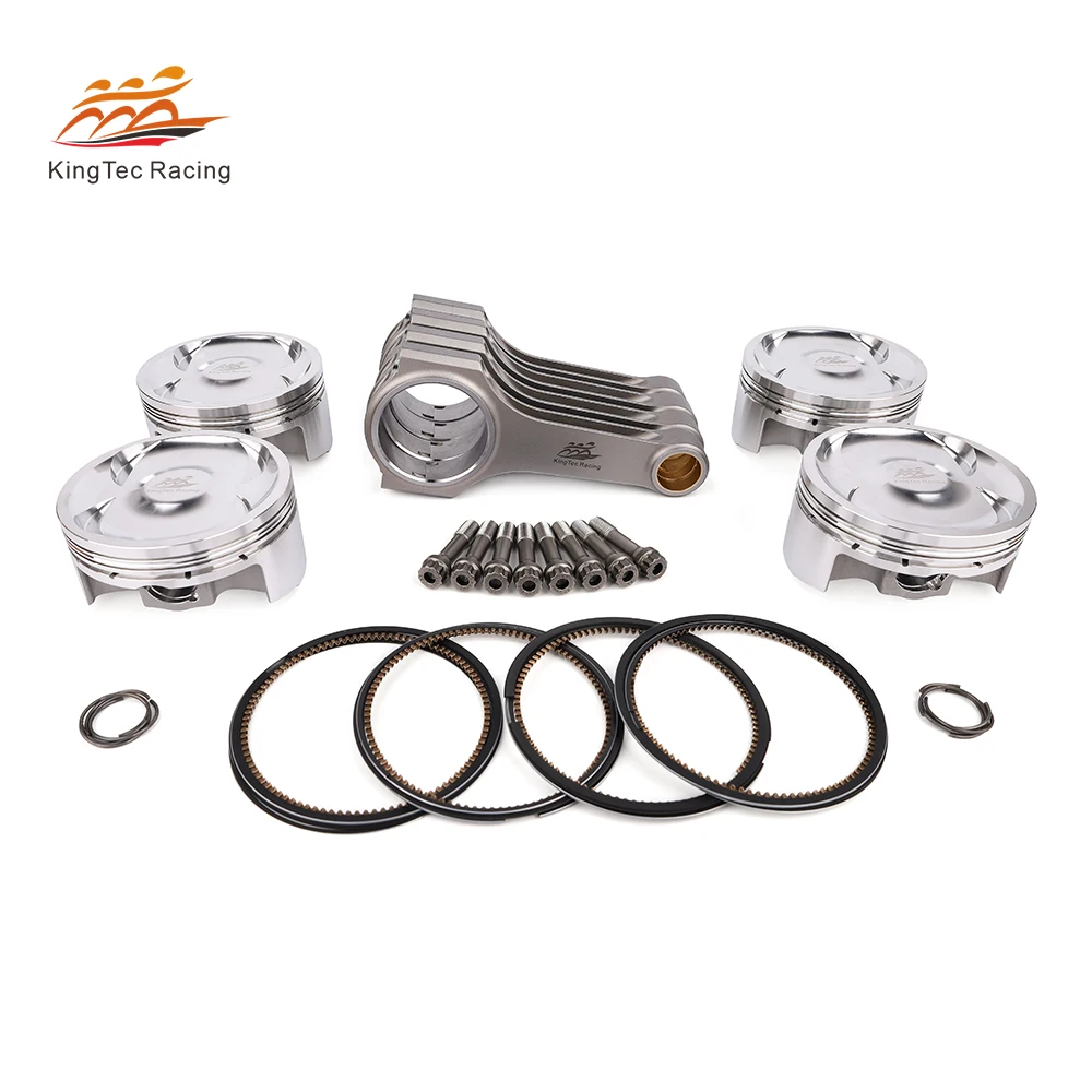 KTC Racing EJ25 Forged 4340 Steel Connecting Rod 4032 Aluminum Piston Kit for Subaru EJ25 Upgrade with ARP bolts