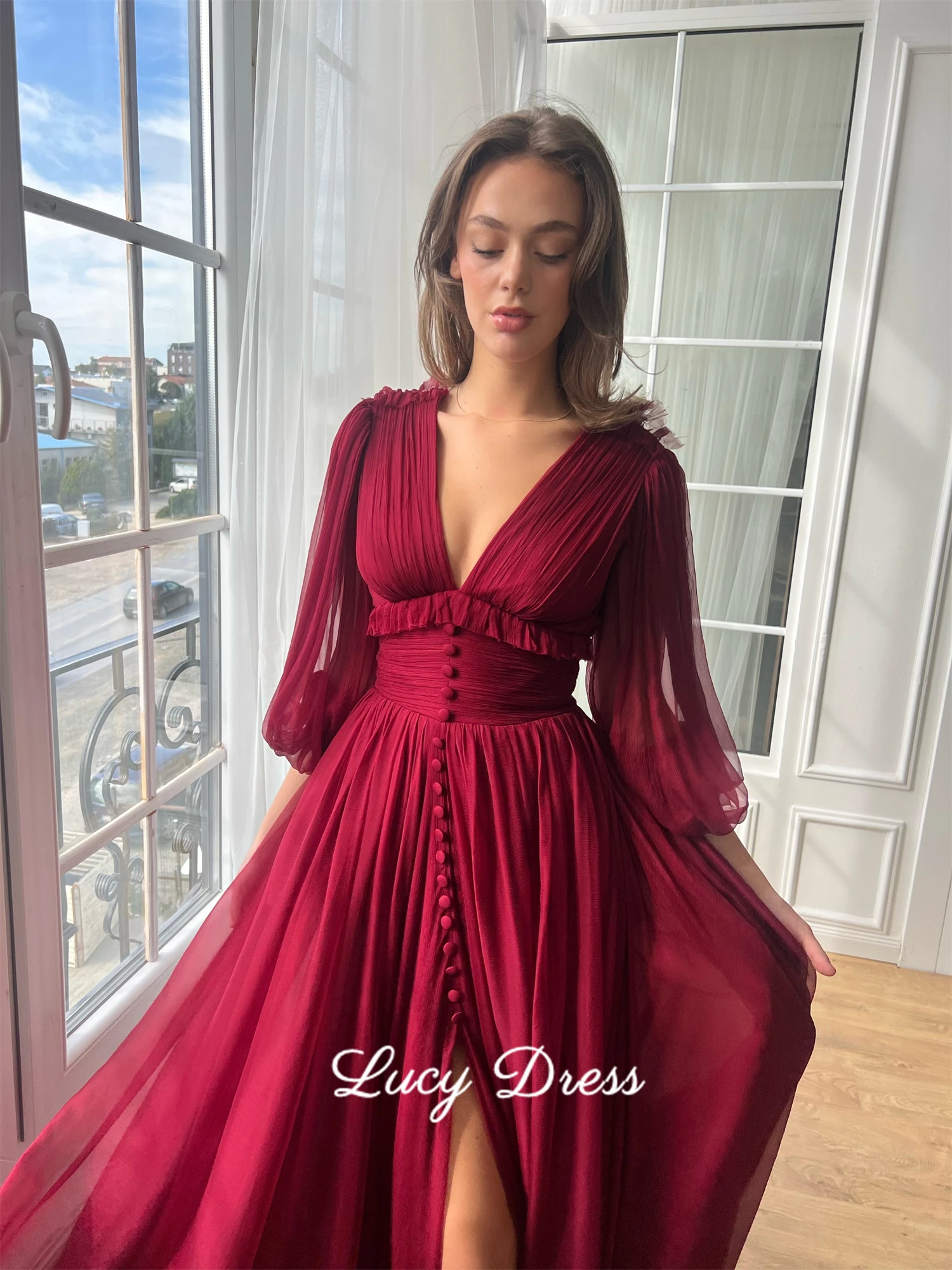 

Элегантное вечернее платье Lucy по индивидуальному заказу, платья для выпускного вечера, вечерние платья для особых случаев, свадебное платье, платья gala فستان