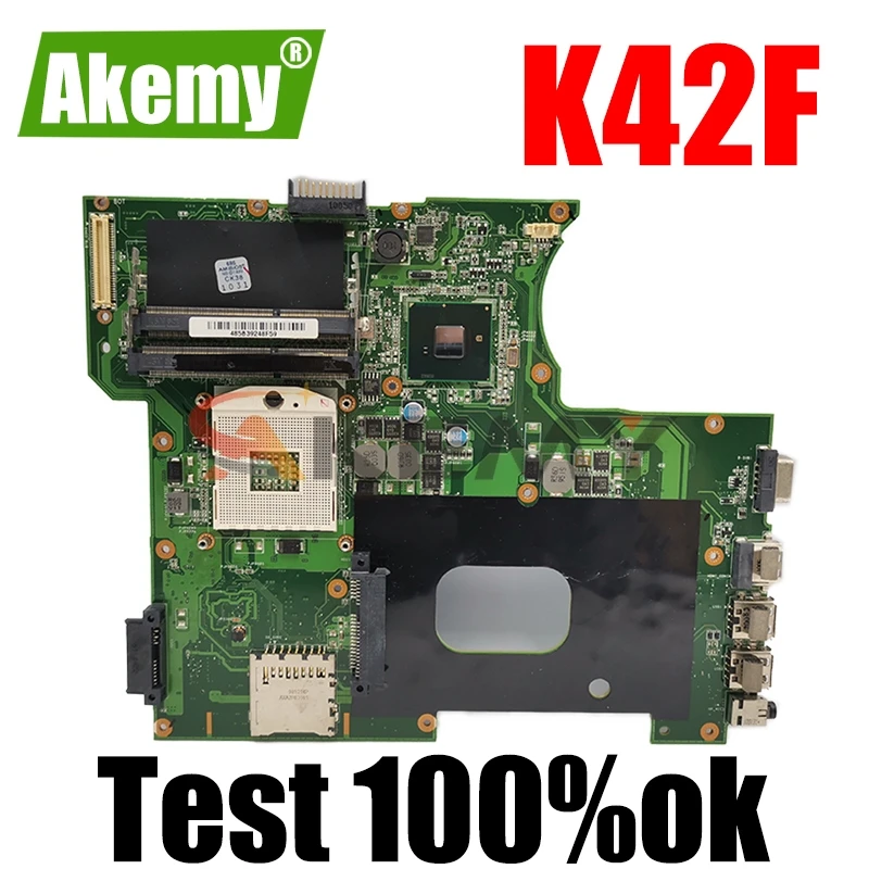 

K42F Rev 3.2/3.3 GMA HD USB2.0 HM55 PGA989 mainboard For Asus K42F X42F a42F P42F Motherboard 100% fully tested