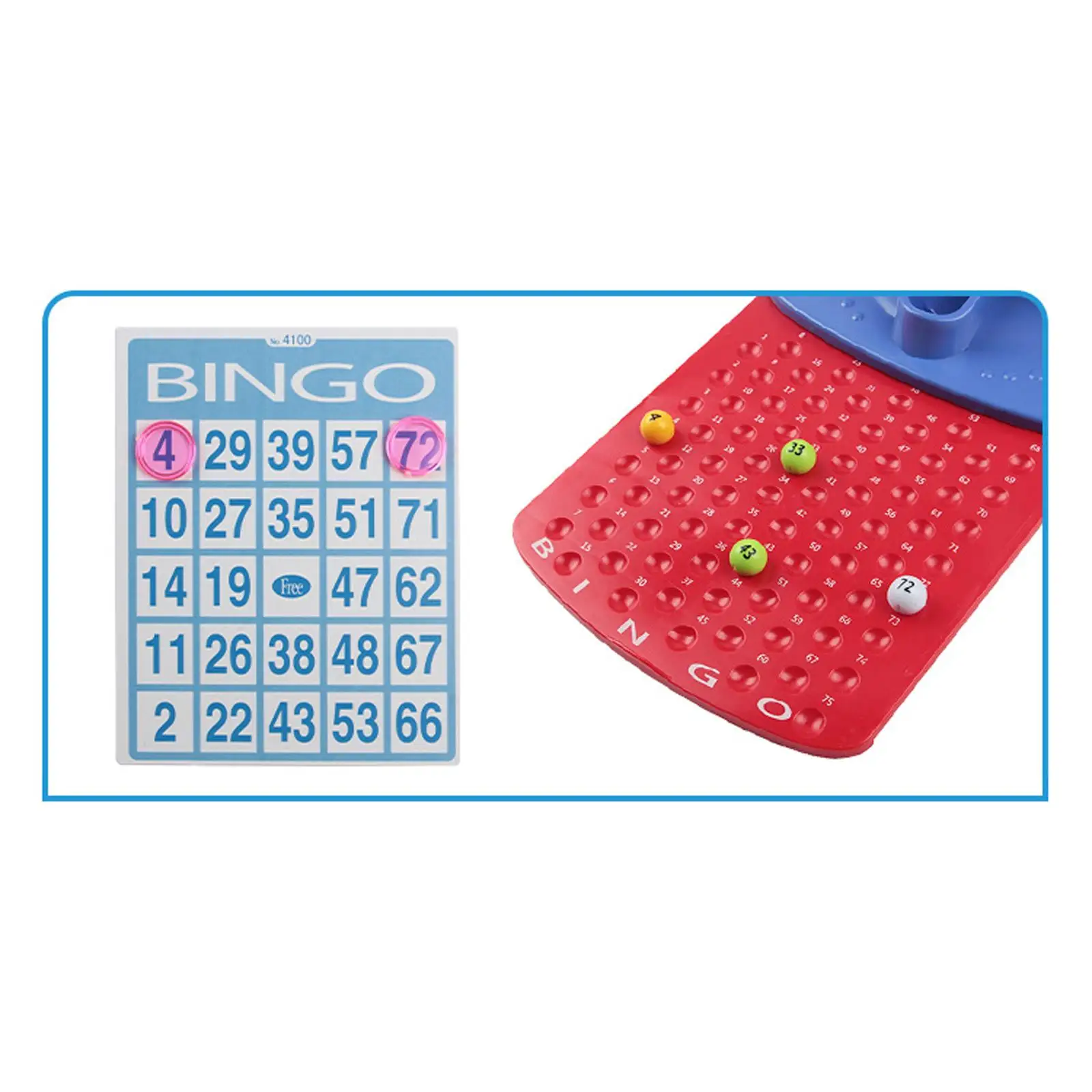 

Classic Family Bingo Lotto Game Fortunate Number for Holiday Party Home