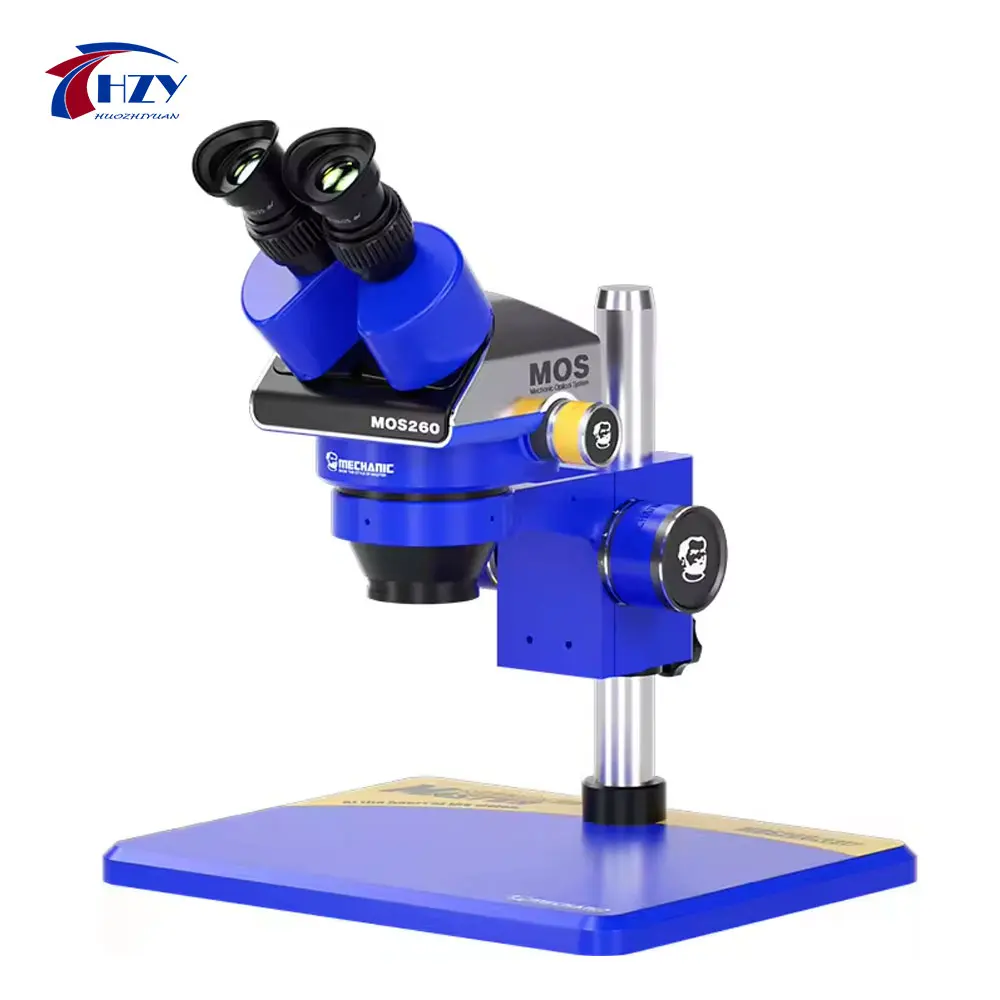 Mechanic MOS260-B11 Binocular Microscope/ Trinocular Stereo Microscope 6-45X Continuous Zoom For Phone Repair Tool