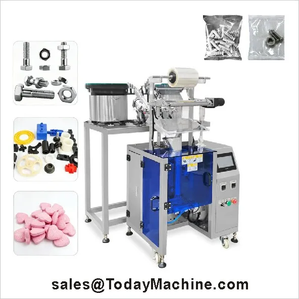 Bolt Nuts Nails Fasteners Screw Counting Packaging Machine with Vibrating Plate Plastic Bag Packaging Machine