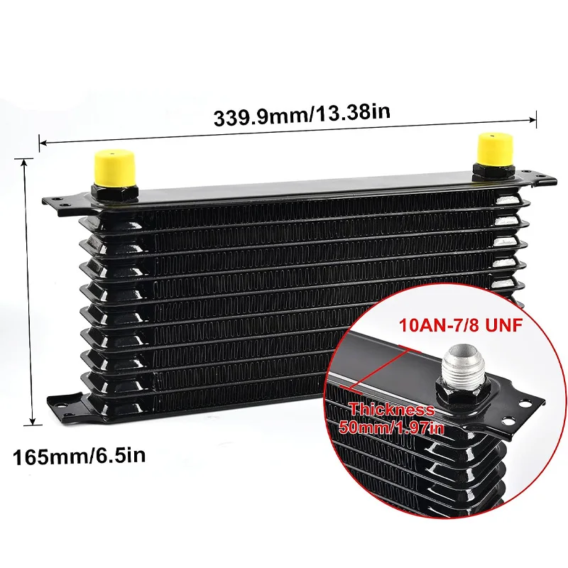 Car modification, Japanese 10 rows, oil cooler, radiator, kit AN10 transmission engine cooler