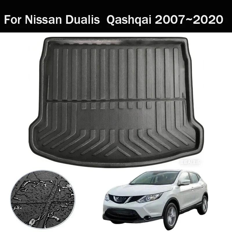 Für Nissan Dualis Qashqai 2007~2020 Kofferraummatte, spezielle Nachrüstteile für den Innenraum