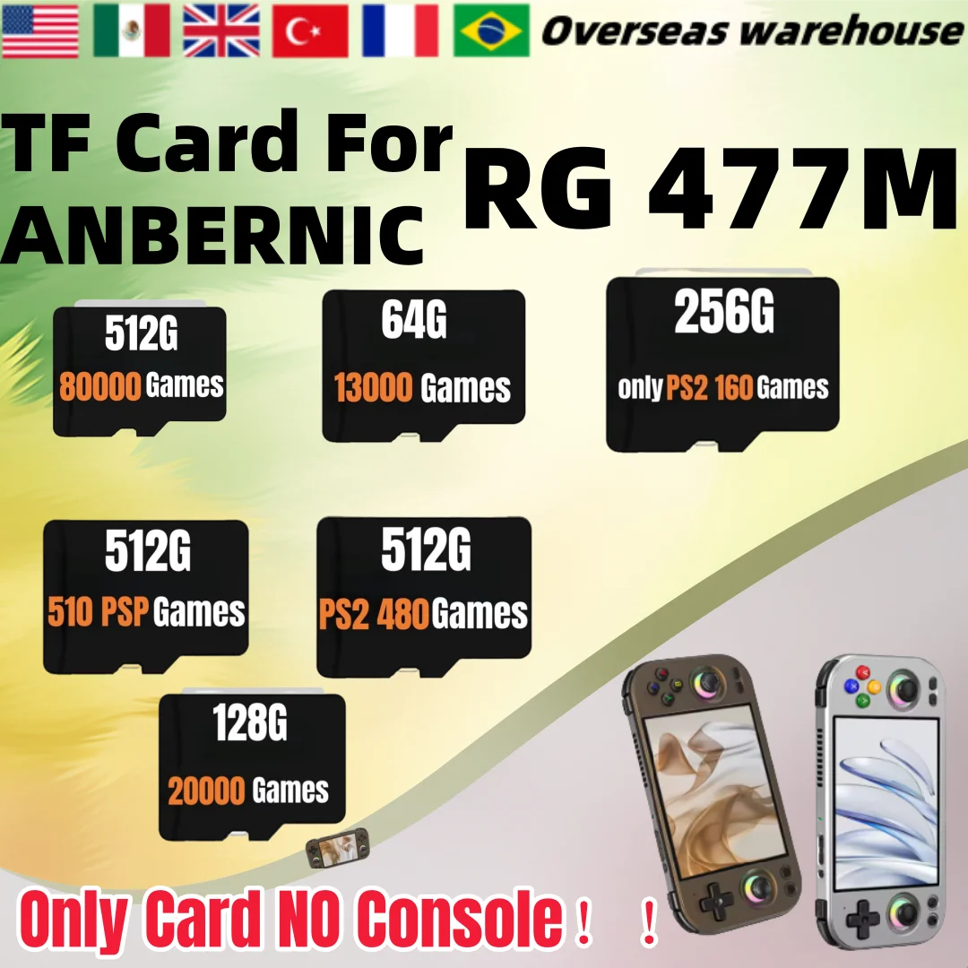 ANBERNIC RG447M용 메모리 카드 추천 및 실사용 리뷰: 128GB~512GB SD 카드로 8만 개 게임 즐기기