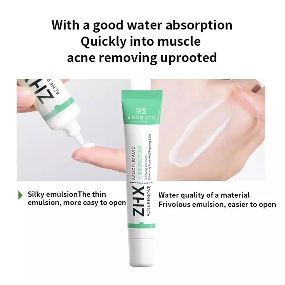 20g Salicylic Acid Acne Removal Cream Acne Treatment Moisturizing Oil Control Shrink Pore Repair Redness Pimple Scar Skin Care