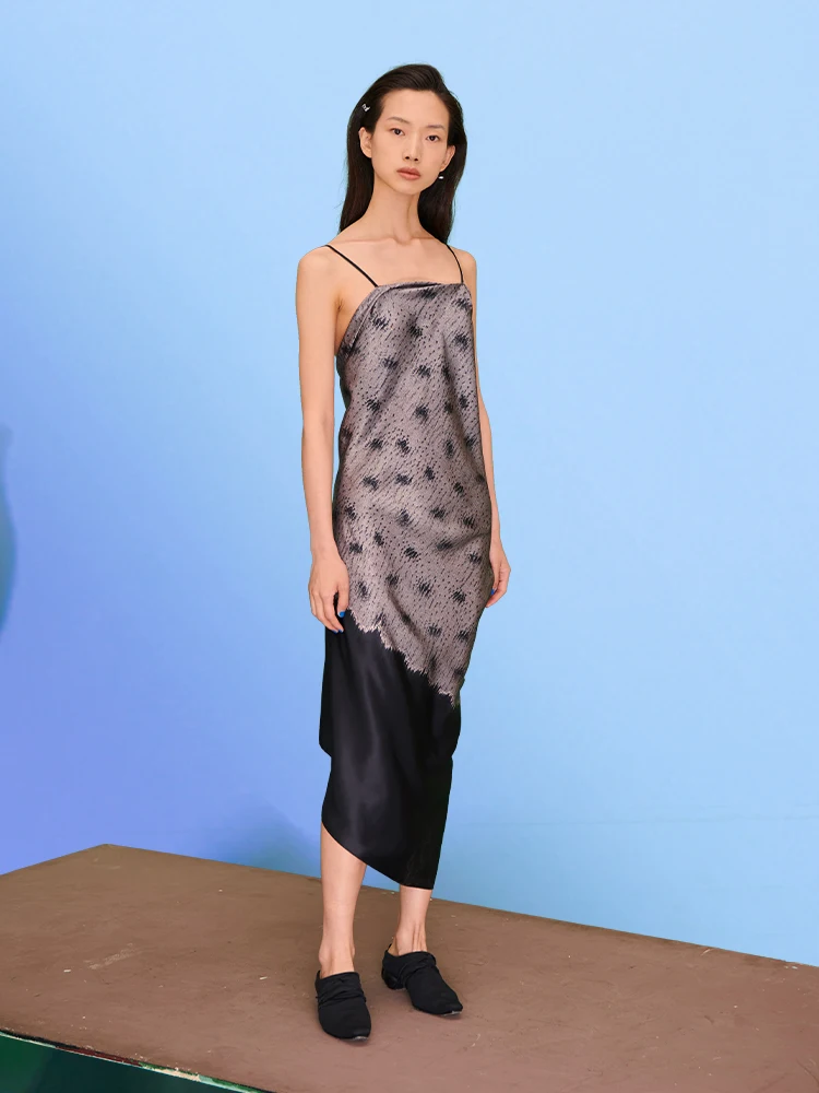 

pical Me adient Polka Dot Silk Wrap Dr Women's Summer Faion Strapl Gown Ele Classy Sle