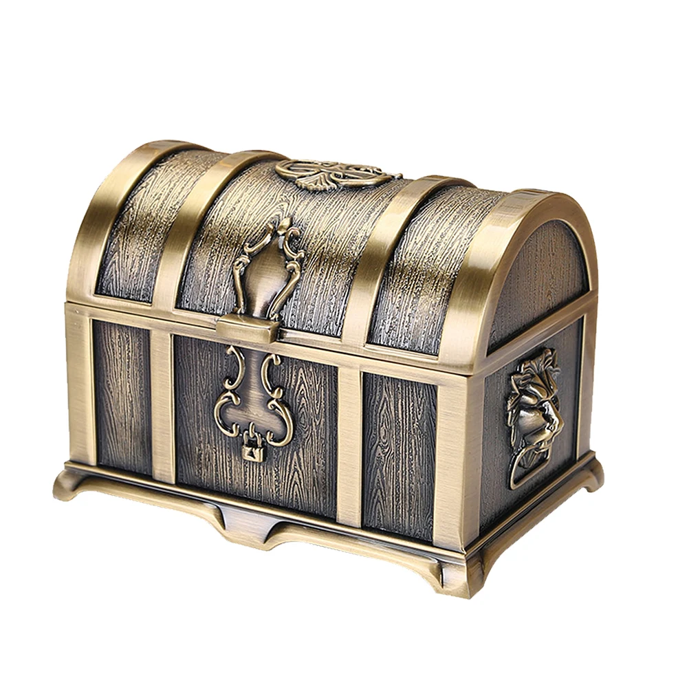 

Zinc Alloy Storage Box High Quality Travel Case Small Size Rings Necklace Earrings Party Container Gifts