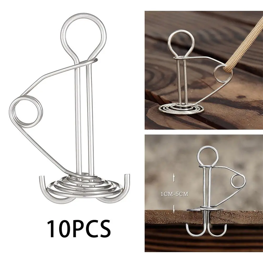 

Buckle High Strength Tent Stakes Hook Spiral Shaped Spring Deck Nail Squid Deck Nail Fish Bone Ground Nail Crocodile Deck Nail