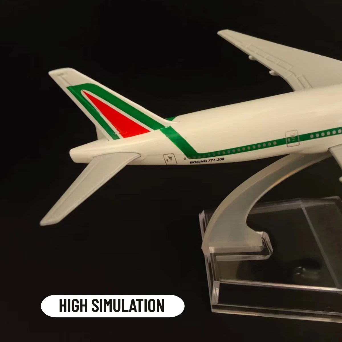 Scale 1:400 Metal Aircraft Replica 15cm Alitalia B777 Boeing Airbus Airplane Model Miniature Xmas Gift for Boy Girl