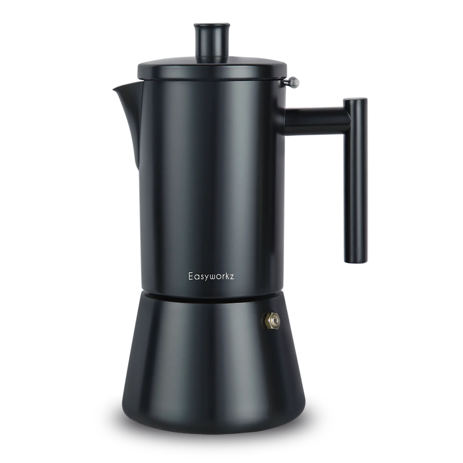 

Easyworkz Diego Stovetop Espresso Maker Stainless Steel Italian Coffee Machine Maker Moka Pot Induction Espresso Pot