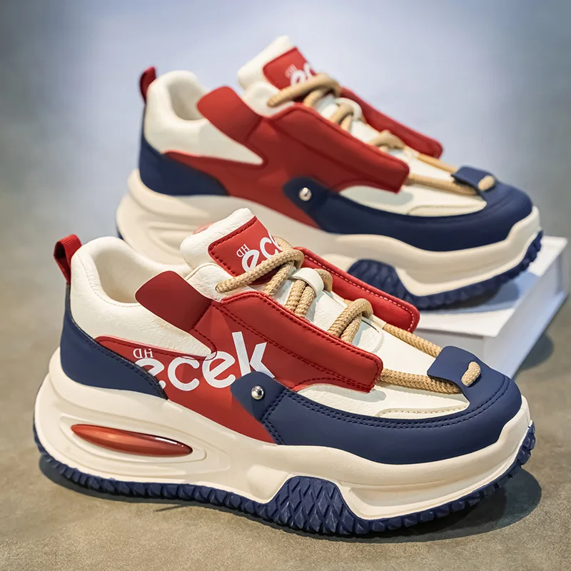 

Новые молодежные кроссовки с толстой подошвой, корейская версия, универсальные дышащие кроссовки для мужчин, высокое качество, обувь для мужчин.