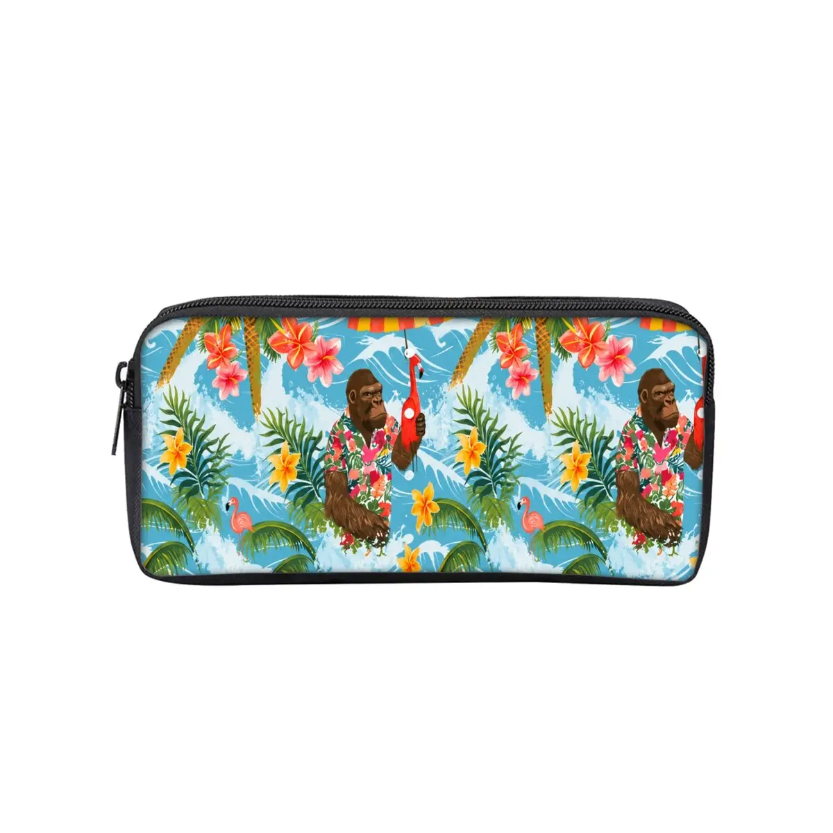 Hot Dog Chimpanzee Print Single Layered Pencil Case for Boy/Girls Best Gift Cartoon School Supplies Pencil Pouch for Children
