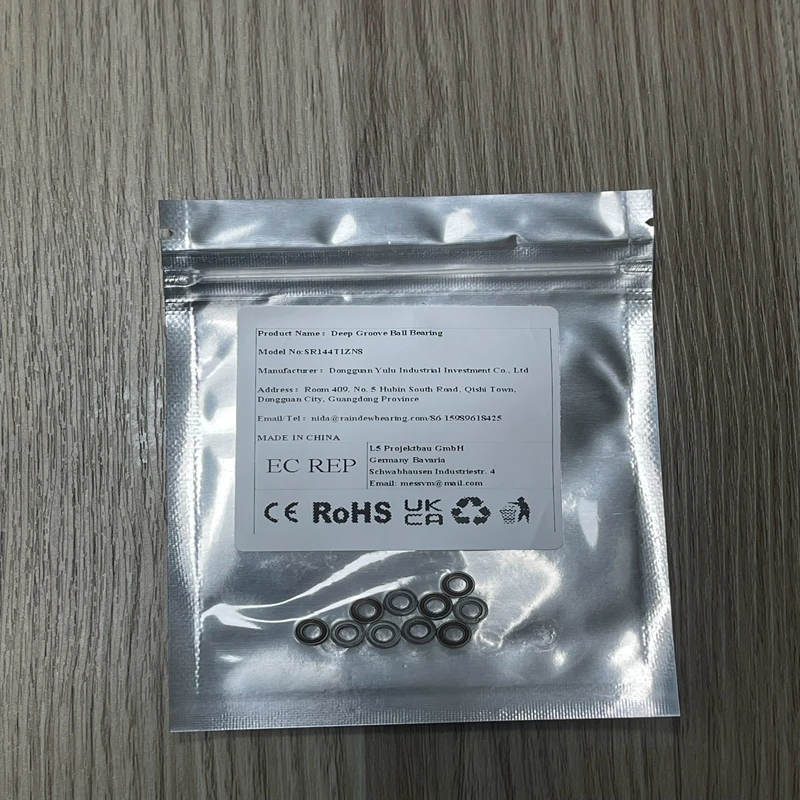 

10Pcs SR144TIZN8 3.175x6.35x2.380 mm Hybrid Ceramic Dental Bearings High Speed Dustproof for NSK RUCA Handpiece ABEC-9