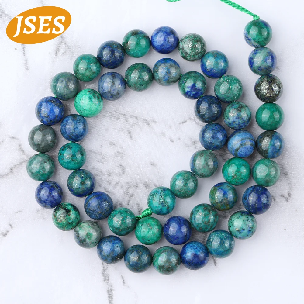 AAA Natural Chrysocolla Lapis Lazuli 15inches Strand Beads for Jewelry Making Bracelets Necklace DIY Beads Accessorries