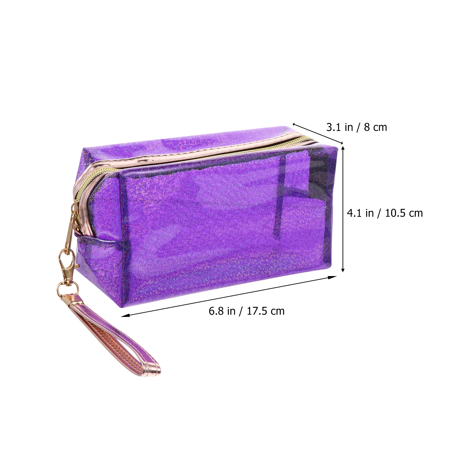 

1Pcs Waterproof PVC Cosmetics Bag Lightweight Durable Travel Toiletry Makeup Organizer Storage Pouch Multipurpose Pouch