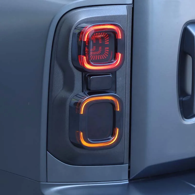 SOVOB Tail Light Cover For Great Wall Haval H9 2024-2025 Smoked Black Protective Cover Exterior Accessories Rear Lamp Cover Trim