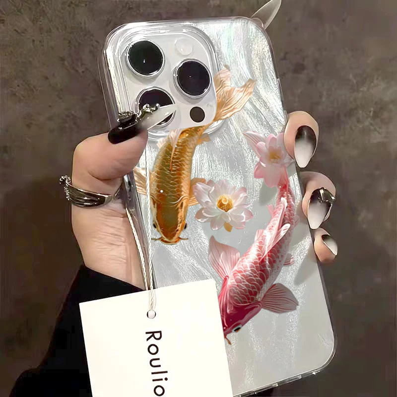 Golden Lotus Koi Phone Case for Samsung Galaxy S & A Series
