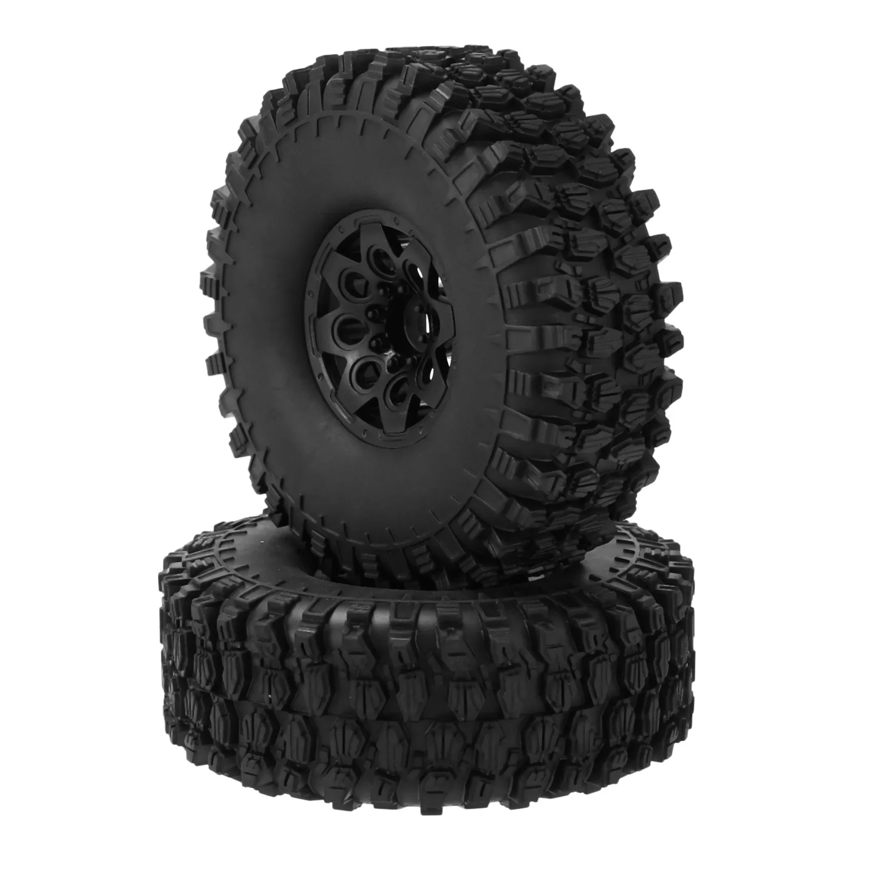 for  Wheel Rim Tire Set for 1/10 RC Crawler Car Traxxas TRX4 RC4WD D90 Axial SCX10 II III Redcat MST