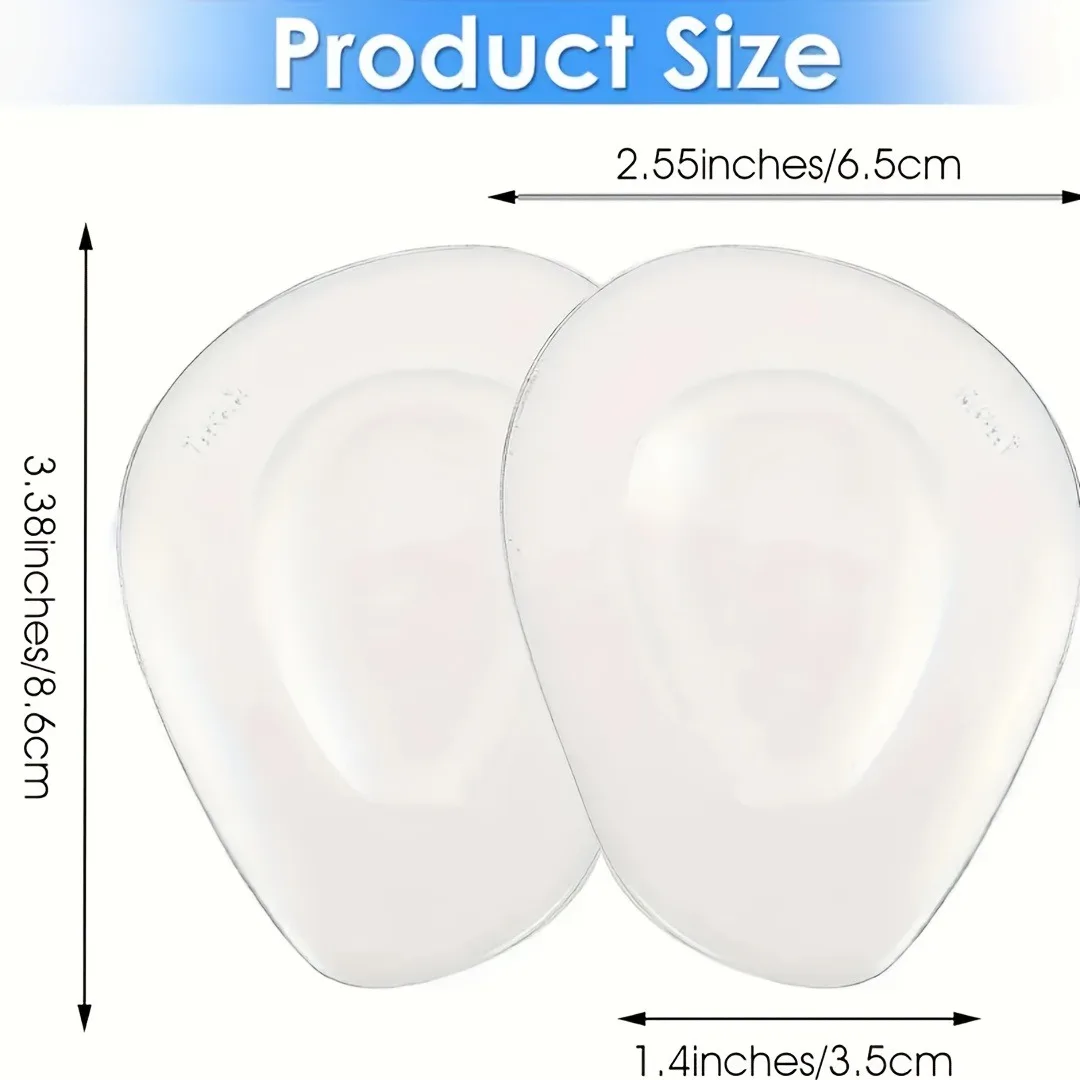 Gel Forefoot Cushion Pads Anti-Slip Half Insoles Shoe Inserts for Women High Heels Foot Pain Relief image 6