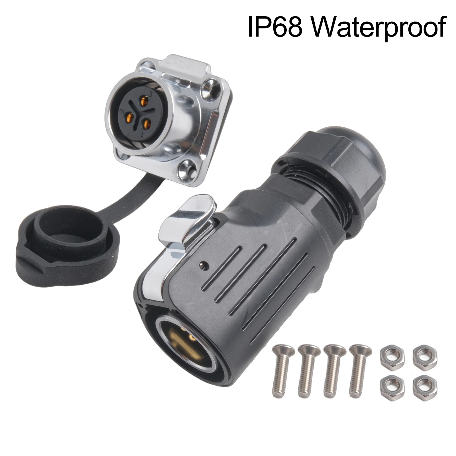 

High Performance EW LP20 IP68 Electrical Connector with 3 Pins for Reliable Use in Servers and Automotive Applications