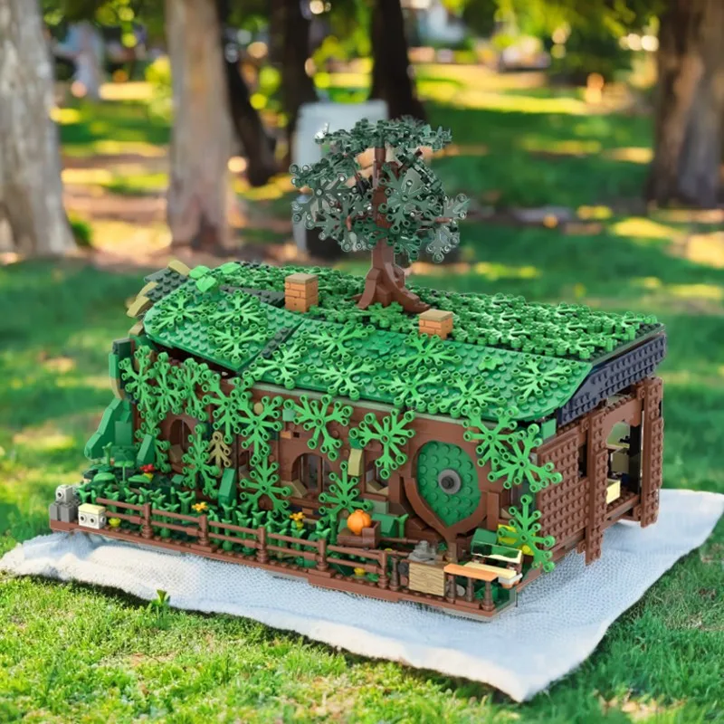 

2011 шт., конец сумки Moc «Дом на дереве», альтернативная сборка «Властелин колец», строительные блоки, строительная игрушка, креативный подарок для детей