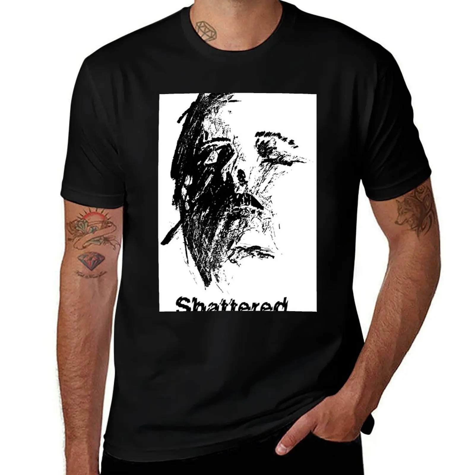 Shattered face T-Shirt Lightweight Running Sports T-Shirt