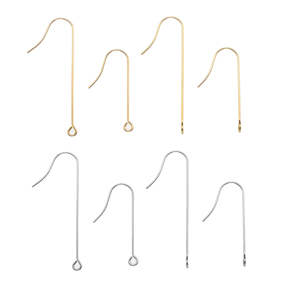 

20pcs/Lot Stainless Steel Earwire Earrings Hooks For DIY Handmade Connector Pendants Jewelry Making Supplies Materials Findings