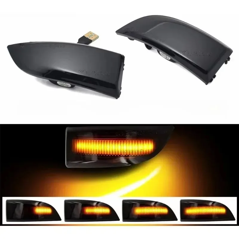 

Popular LED Dynamic Flowing Water Turn Signals for Suitable Renault Megane MK3 Laguna III Reversing Mirror Lights High Quality