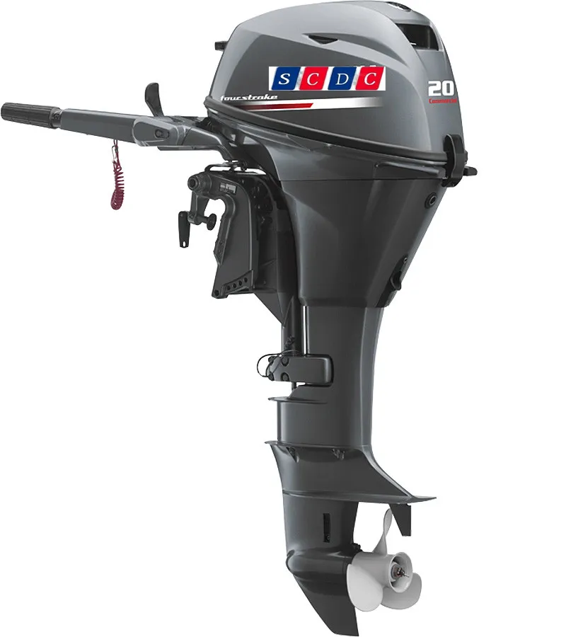 Original 4 stroke 20HP outboard boat engines Yanaha F20CMHL outboard motors handle control type