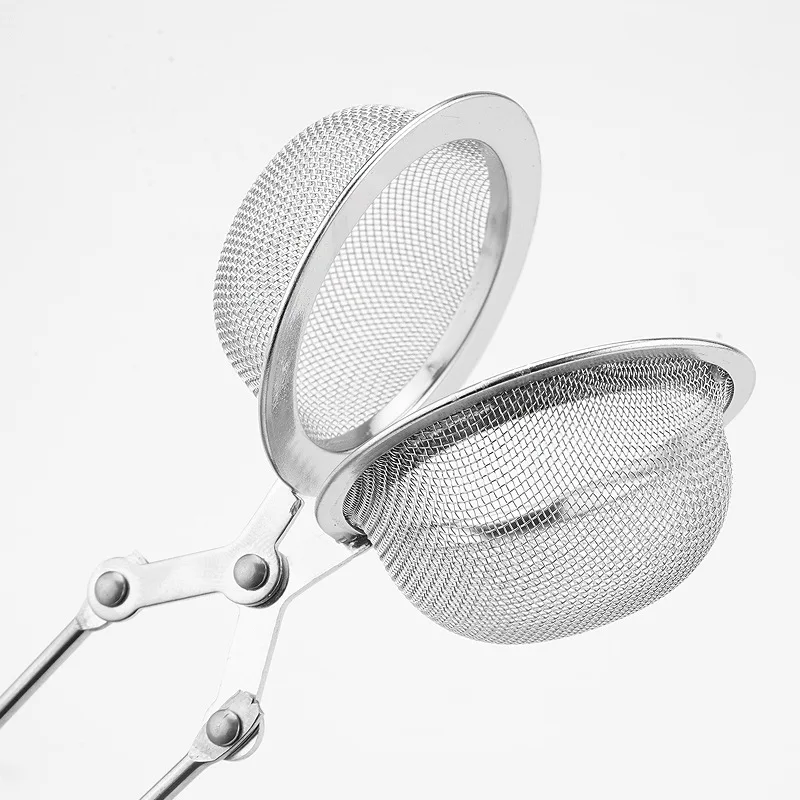 Stainless Steel Flour Sifter, Press-Type Sugar Shaker Tea Strainer Ball, Adjustable Handle for Baking Coffee Powder Sprinkling image 5