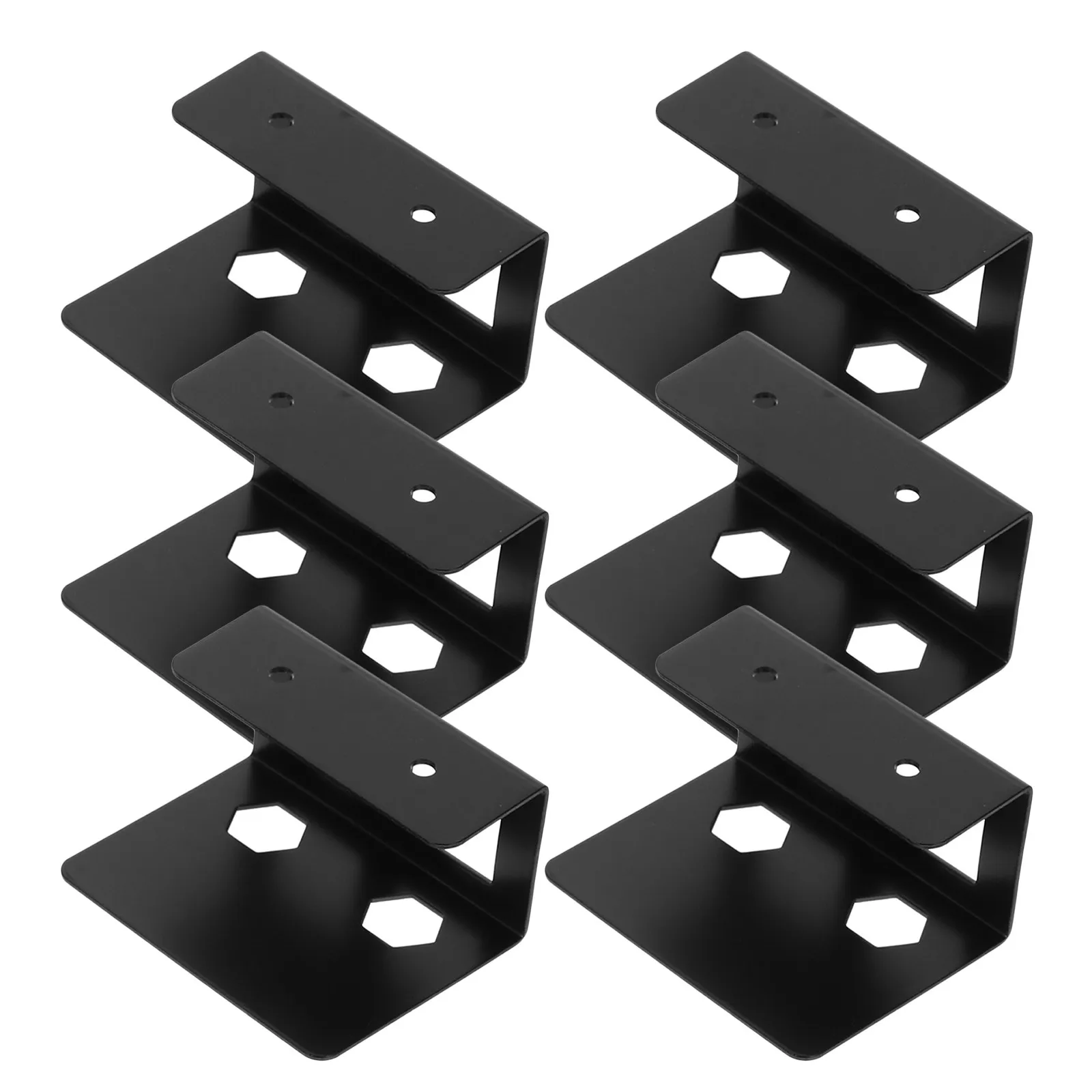 2Sets Metal Under Desk Laptop Holder Organizer For Gaming Desk Setup Office Organizer Mount Heavy Duty Stable No
