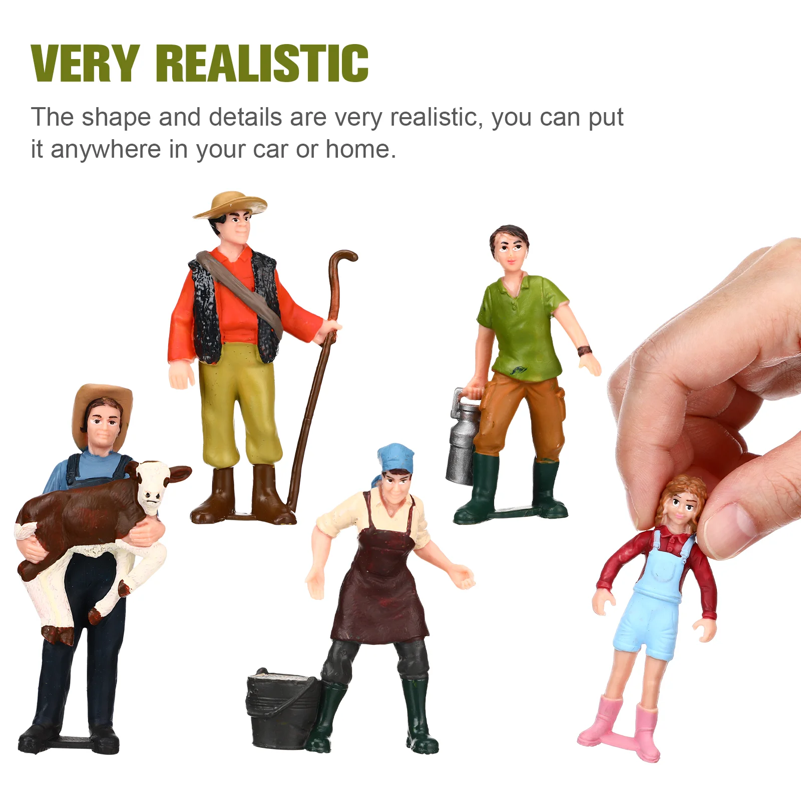 5 pezzi di personaggi in miniatura di modelli Action Figures Modelli di figurine Layout People