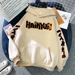 Japanese Manga Haikyuu Print Hoodie Men's Hip Hop Pullover Sweatshirt