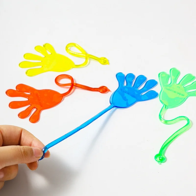 

Kids Funny Sticky Hands toy Palm Elastic Sticky Squishy Slap Palm Toy kids Novelty Gift Party Favors supplies