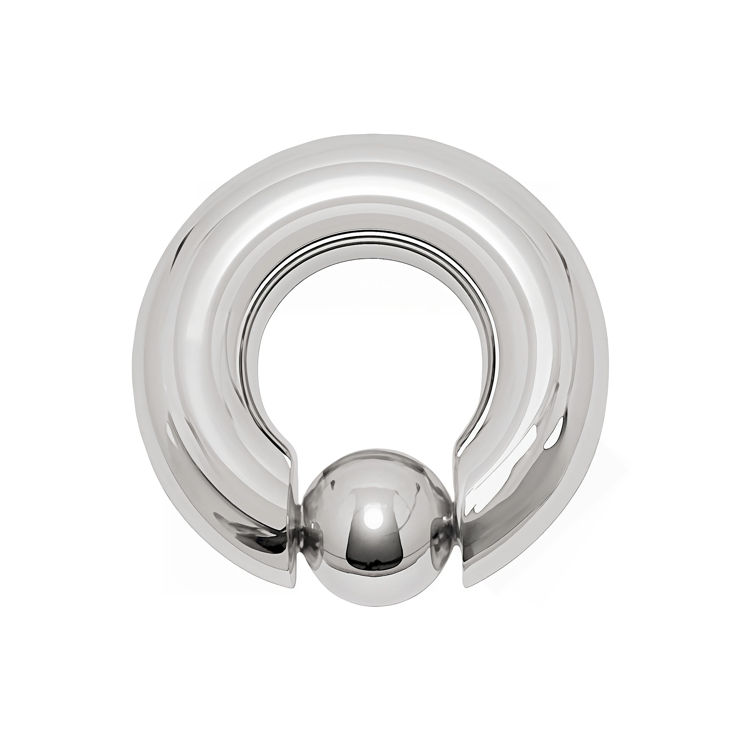 BODY PIERCING JEWELRY WITH SPRING BALL NIPPLE PIERCING RING JEWELRY