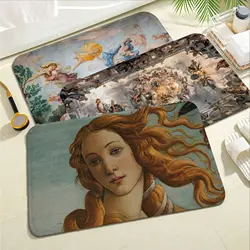 nacimient Renaissance Art Painting Kitchen Mat Anti-slip Absorb Water Long Strip Coussin Bedroon Mat Paillasson Area Rug