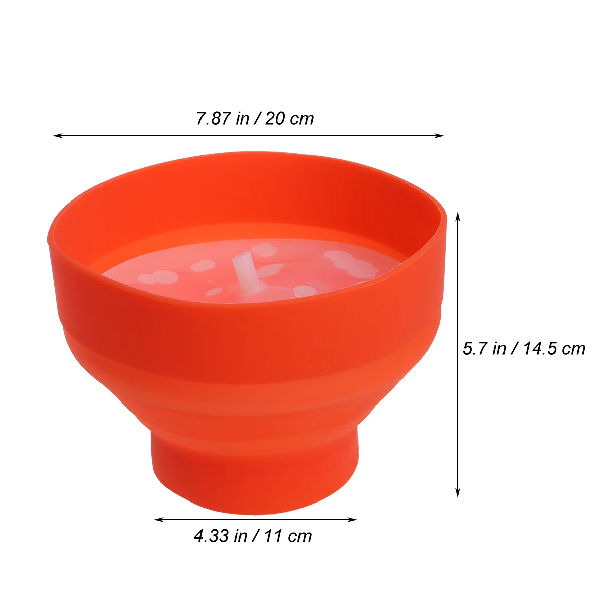 

Silicone Popcorn Bowl 20X14.5Cm Foldable Microwave Popcorn Maker Red Food-Grade Portable For Party Wedding Home Kitchen Use