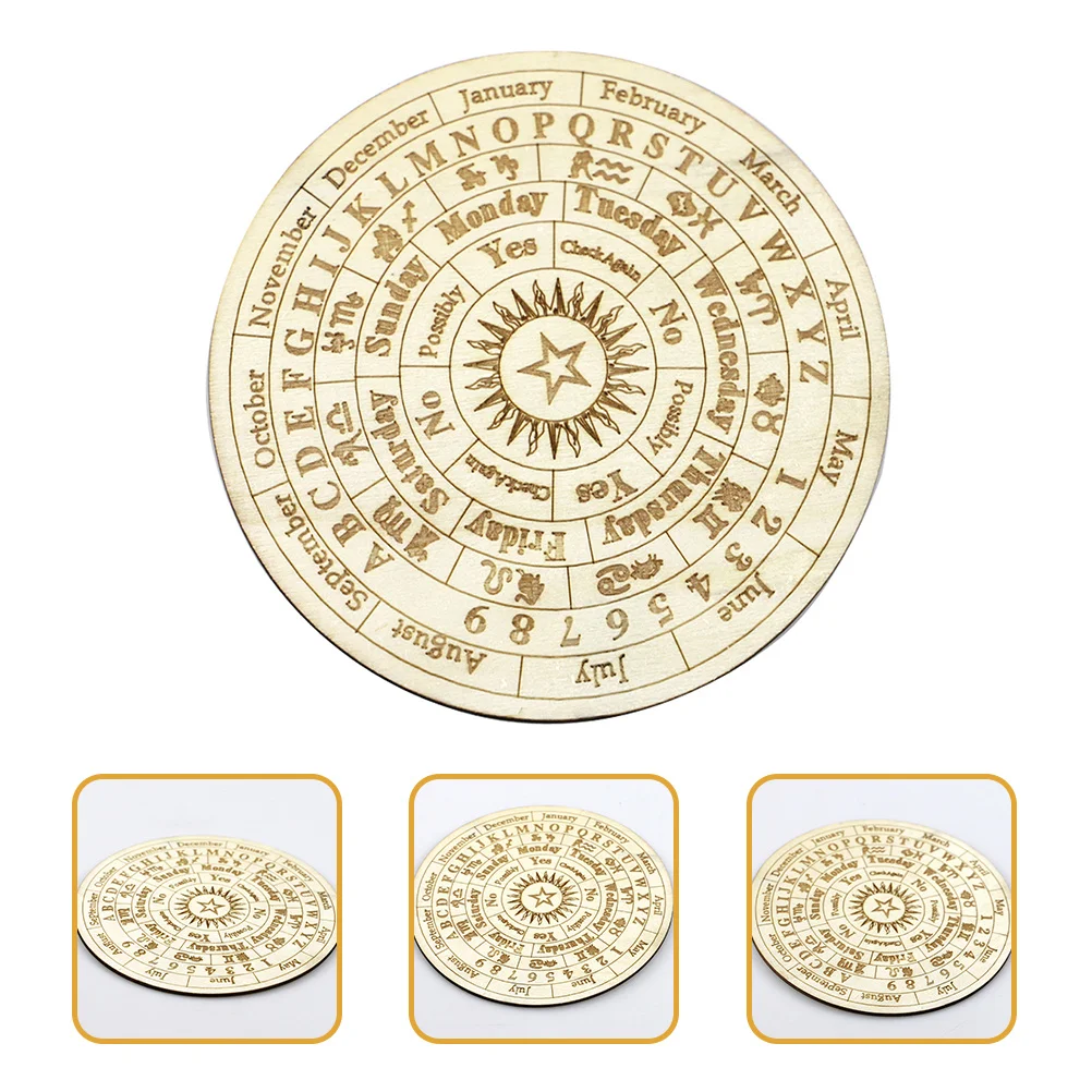 Planche de Divination en bois, plaque de Divination sculptée, taille compacte, fête à domicile, fourniture d'autel Wiccan de bureau